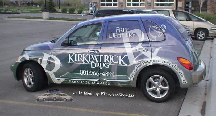 PT Cruiser showing the business Kirkpatrick Drugstore