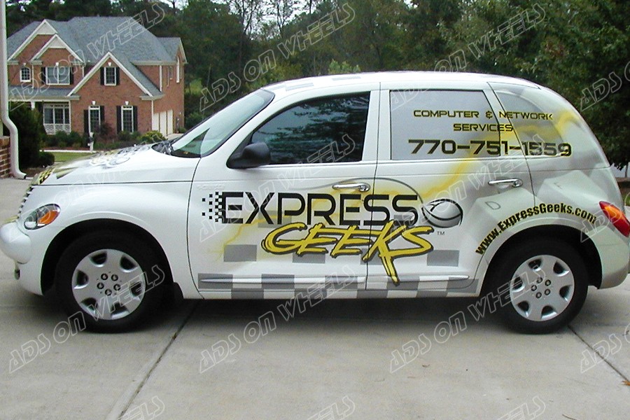 vehicle-wraps-graphics-vinyl-fleet-large-format-car-SUV-chrysler-pt-cruiser-expressgeeks-DriverSide(1)